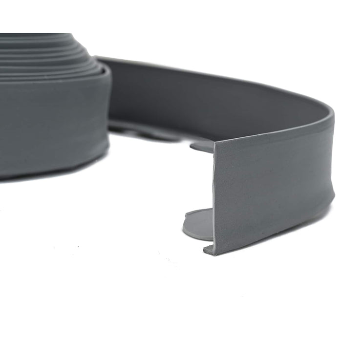 Borduri pentru gazon Gri 2000 x 4 x 5 cm Plastic - WALTI WALTI