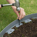 Borduri pentru gazon Gri 2000 x 4 x 5 cm Plastic - WALTI WALTI