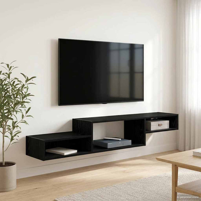 Sistem de TV montat pe perete Montare pe perete Stejar Negru - WALTI WALTI