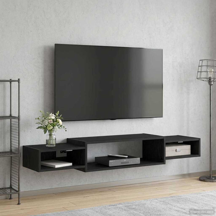 Sistem de TV montat pe perete Montare pe perete Stejar Negru - WALTI WALTI