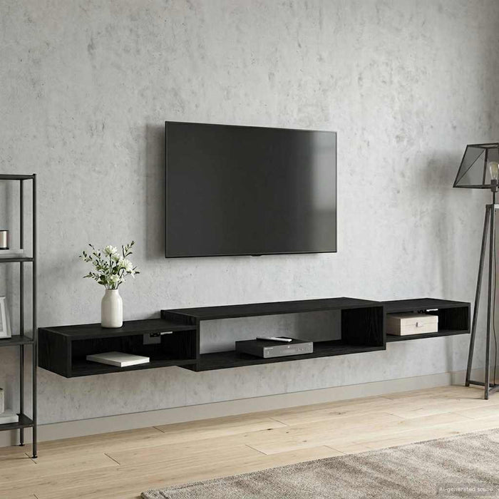 Sistem de TV montat pe perete Montare pe perete Stejar Negru - WALTI WALTI