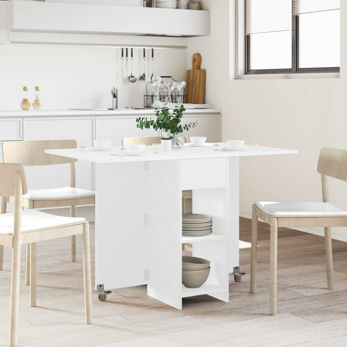 Masă de dining 115 x 70 x 75 cm Lemn prelucrat Alb - WALTI WALTI