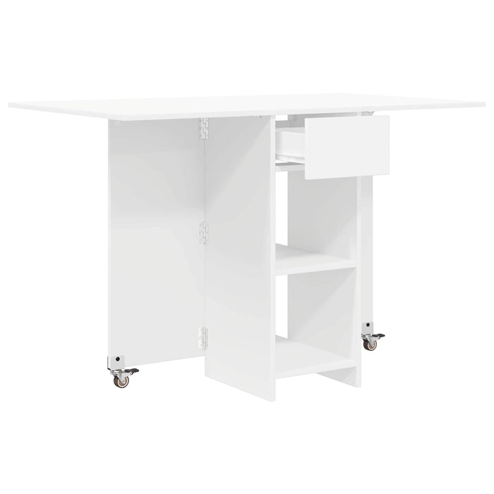 Masă de dining 115 x 70 x 75 cm Lemn prelucrat Alb - WALTI WALTI