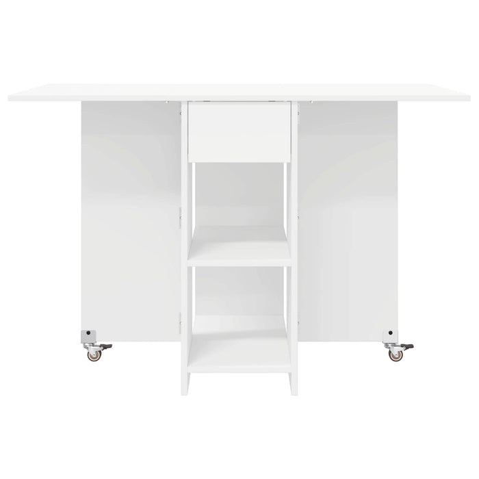 Masă de dining 115 x 70 x 75 cm Lemn prelucrat Alb - WALTI WALTI
