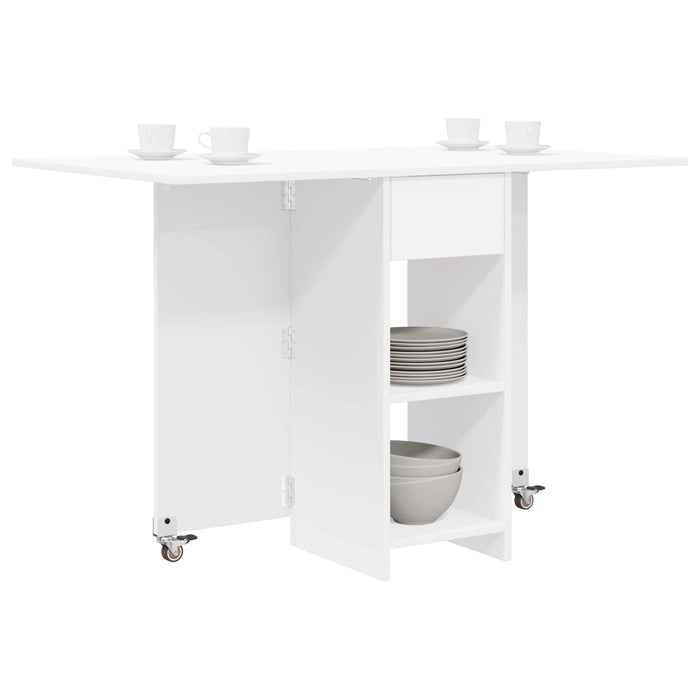 Masă de dining 115 x 70 x 75 cm Lemn prelucrat Alb - WALTI WALTI