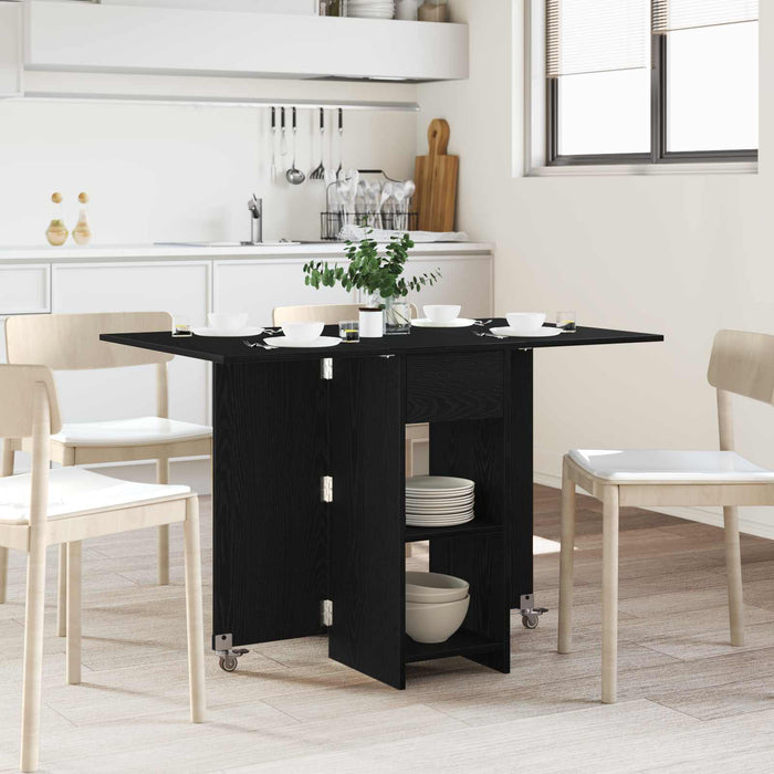 Masă de dining 115 x 70 x 75 cm Lemn prelucrat Stejar Negru - WALTI WALTI