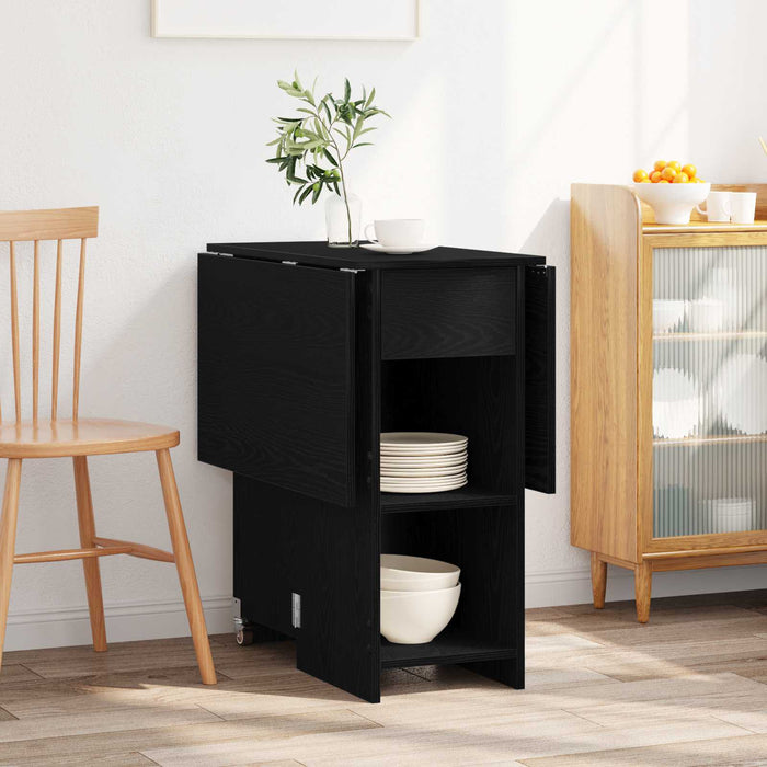 Masă de dining 115 x 70 x 75 cm Lemn prelucrat Stejar Negru - WALTI WALTI