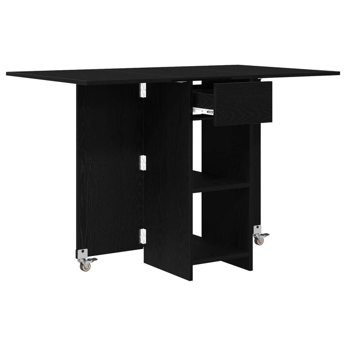 Masă de dining 115 x 70 x 75 cm Lemn prelucrat Stejar Negru - WALTI WALTI