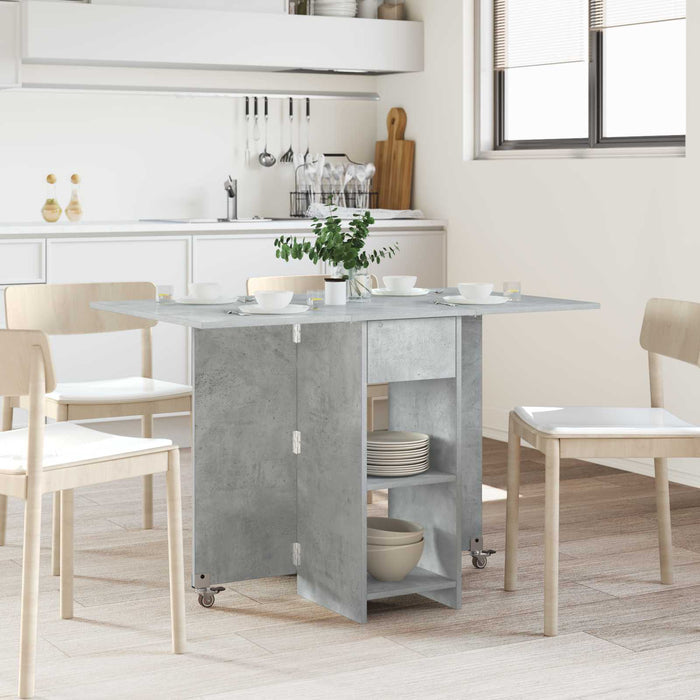 Masă de dining 115 x 70 x 75 cm Lemn prelucrat Gri Beton - WALTI WALTI