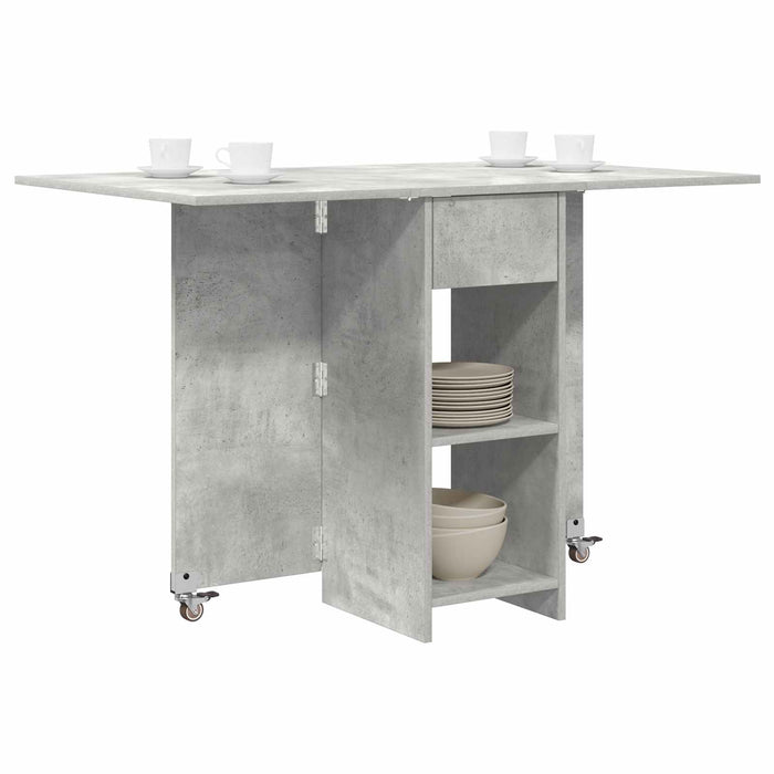 Masă de dining 115 x 70 x 75 cm Lemn prelucrat Gri Beton - WALTI WALTI