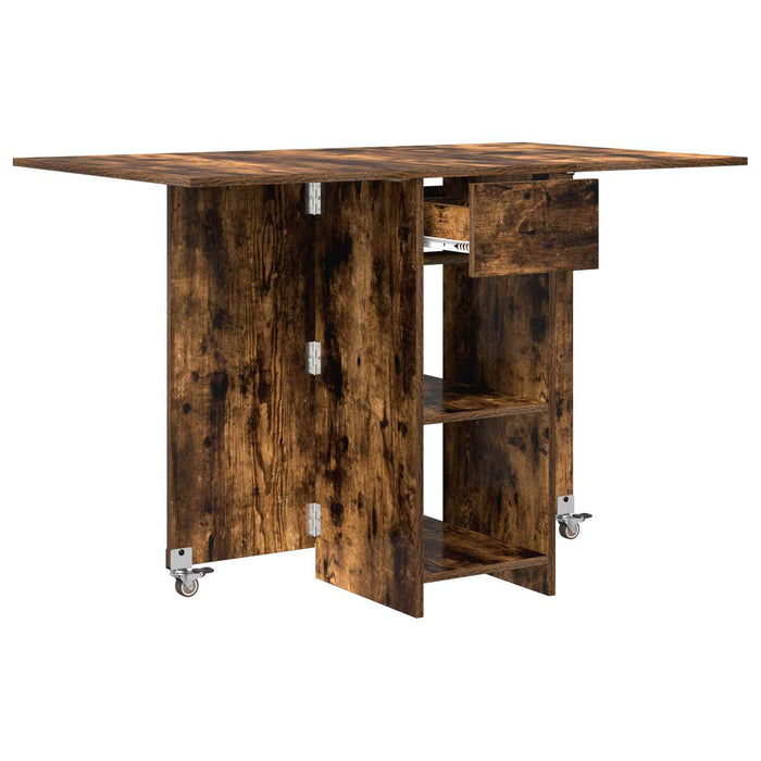 Masă de dining 115 x 70 x 75 cm Lemn prelucrat Stejar fumuriu - WALTI WALTI