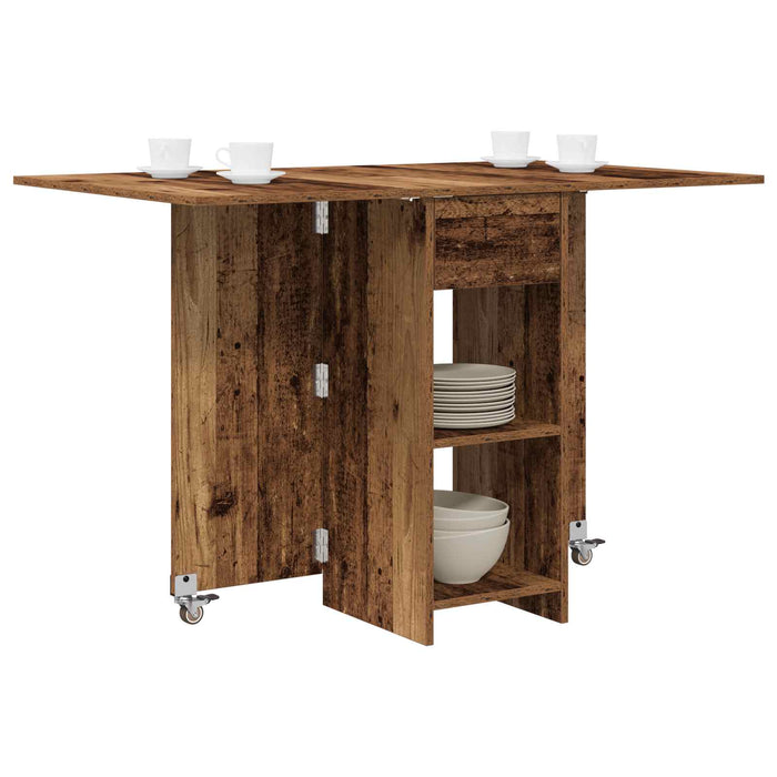 Masă de dining 115 x 70 x 75 cm Lemn prelucrat Lemn vechi - WALTI WALTI