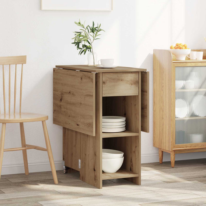Masă de dining 115 x 70 x 75 cm Lemn prelucrat Stejar Artizanal - WALTI WALTI