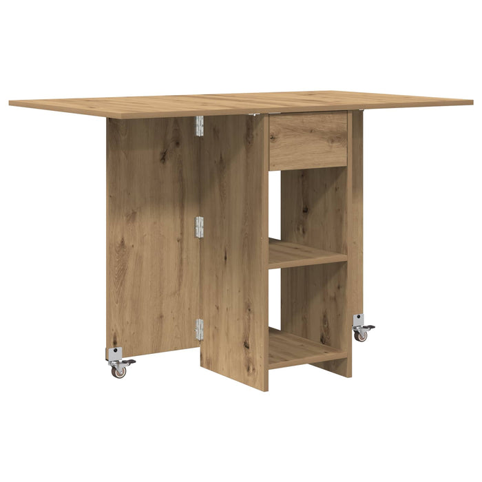 Masă de dining 115 x 70 x 75 cm Lemn prelucrat Stejar Artizanal - WALTI WALTI