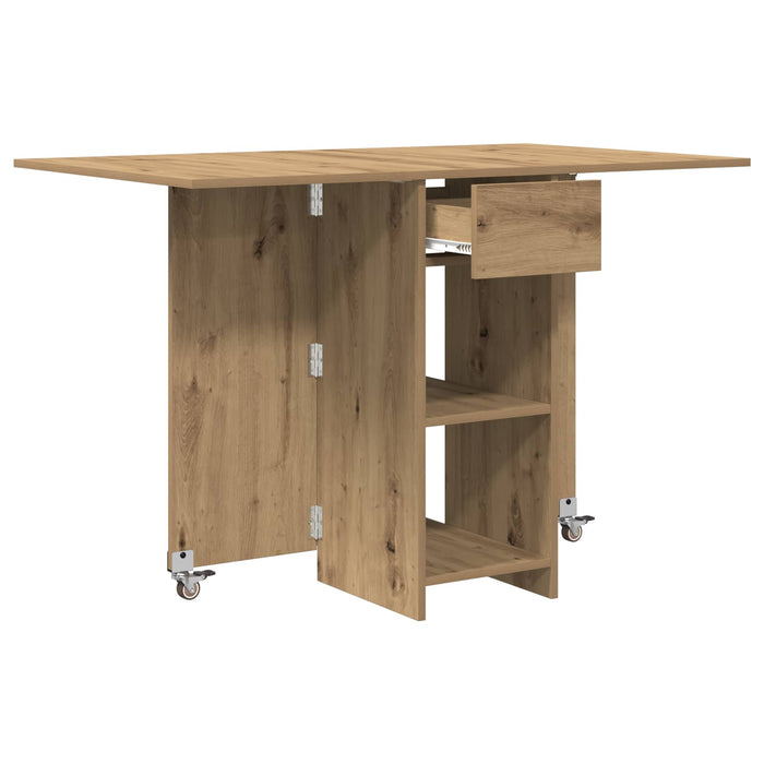 Masă de dining 115 x 70 x 75 cm Lemn prelucrat Stejar Artizanal - WALTI WALTI