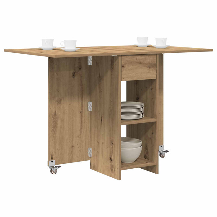 Masă de dining 115 x 70 x 75 cm Lemn prelucrat Stejar Artizanal - WALTI WALTI