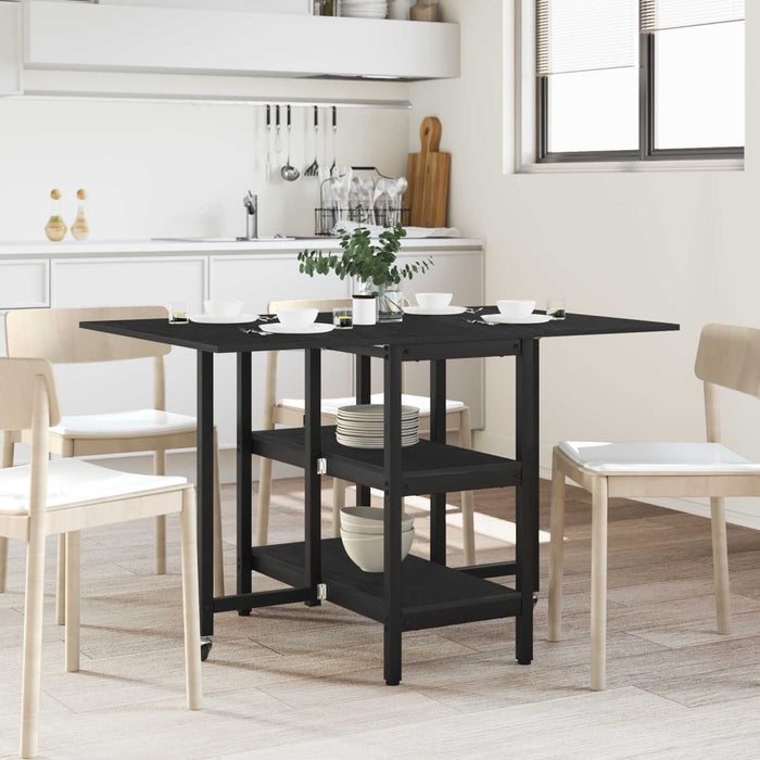 Masă de dining 122 x 80 x 76,5 cm Lemn prelucrat Stejar Negru - WALTI WALTI