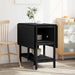 Masă de dining 122 x 80 x 76,5 cm Lemn prelucrat Stejar Negru - WALTI WALTI