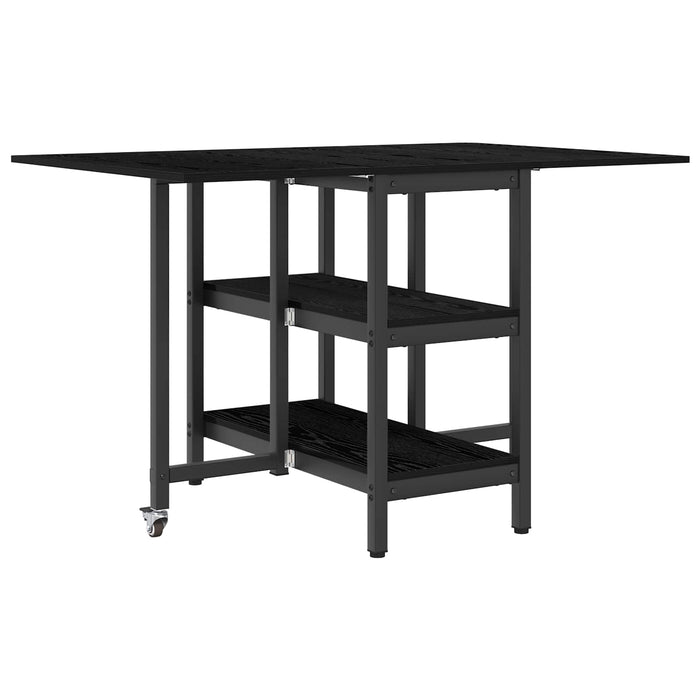 Masă de dining 122 x 80 x 76,5 cm Lemn prelucrat Stejar Negru - WALTI WALTI