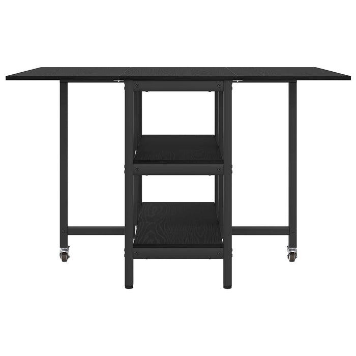 Masă de dining 122 x 80 x 76,5 cm Lemn prelucrat Stejar Negru - WALTI WALTI