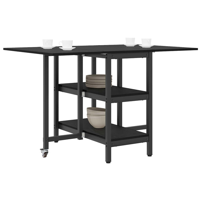 Masă de dining 122 x 80 x 76,5 cm Lemn prelucrat Stejar Negru - WALTI WALTI