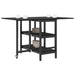 Masă de dining 122 x 80 x 76,5 cm Lemn prelucrat Stejar Negru - WALTI WALTI