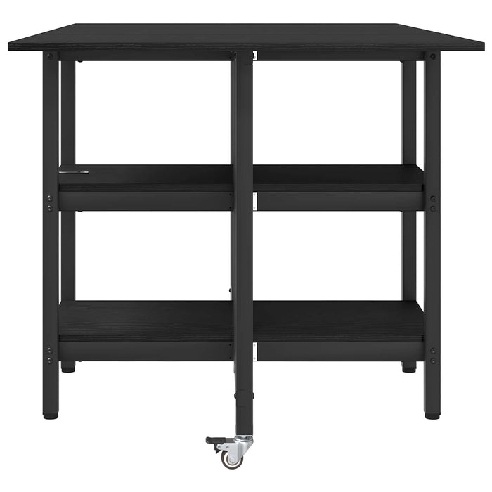 Masă de dining 122 x 80 x 76,5 cm Lemn prelucrat Stejar Negru - WALTI WALTI
