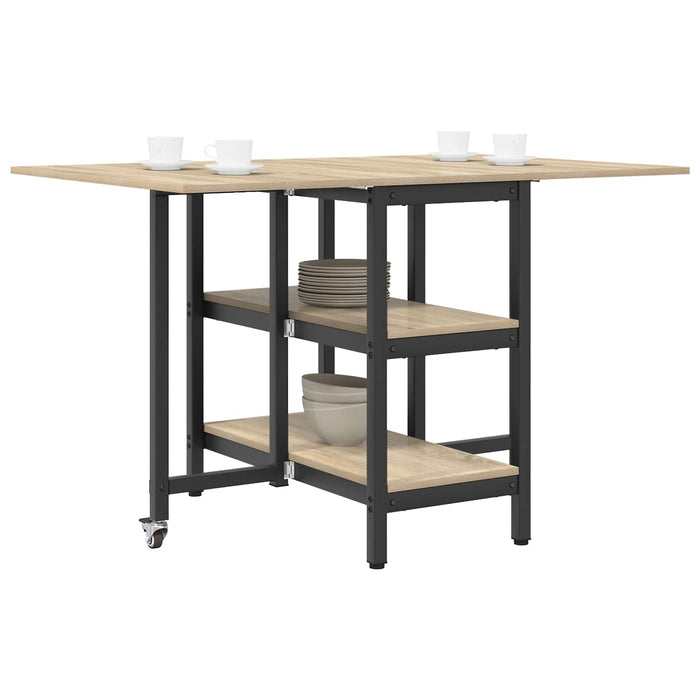 Masă de dining 122 x 80 x 76,5 cm Lemn prelucrat Stejar Sonoma - WALTI WALTI