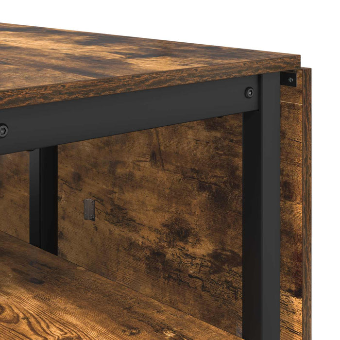 Masă de dining 122 x 80 x 76,5 cm Lemn prelucrat Stejar fumuriu - WALTI WALTI
