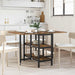 Masă de dining 122 x 80 x 76,5 cm Lemn prelucrat Stejar fumuriu - WALTI WALTI