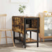 Masă de dining 122 x 80 x 76,5 cm Lemn prelucrat Stejar fumuriu - WALTI WALTI