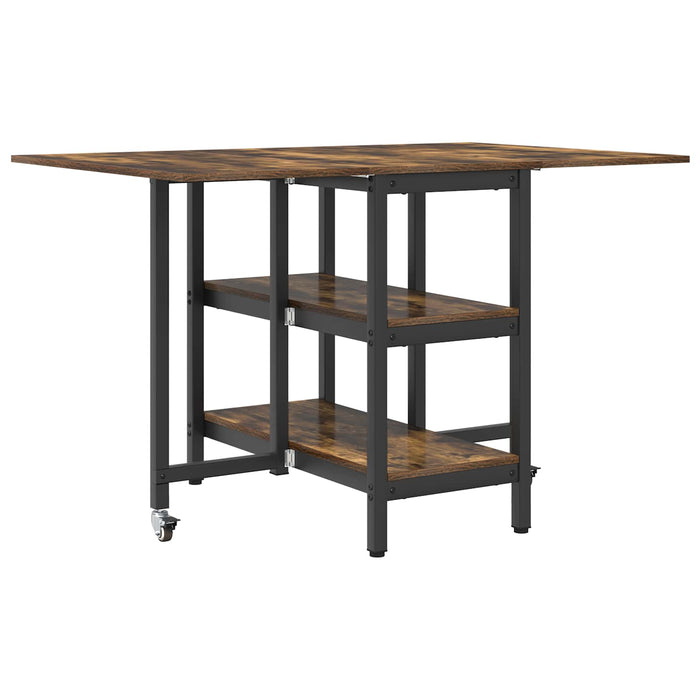 Masă de dining 122 x 80 x 76,5 cm Lemn prelucrat Stejar fumuriu - WALTI WALTI