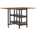 Masă de dining 122 x 80 x 76,5 cm Lemn prelucrat Stejar fumuriu - WALTI WALTI