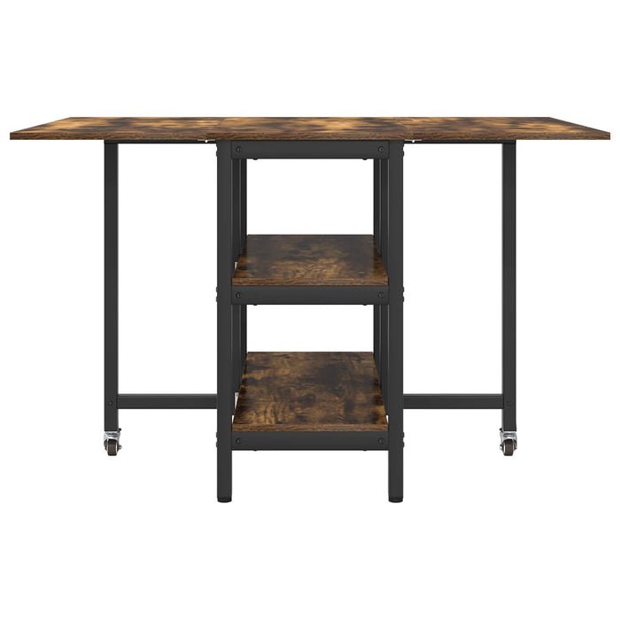 Masă de dining 122 x 80 x 76,5 cm Lemn prelucrat Stejar fumuriu - WALTI WALTI