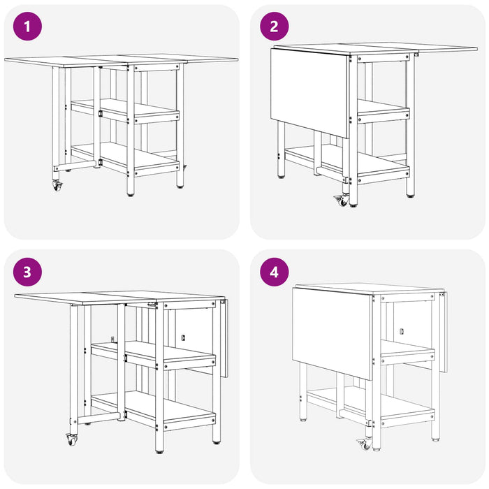 Masă de dining 122 x 80 x 76,5 cm Lemn prelucrat Stejar fumuriu - WALTI WALTI