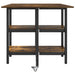 Masă de dining 122 x 80 x 76,5 cm Lemn prelucrat Stejar fumuriu - WALTI WALTI