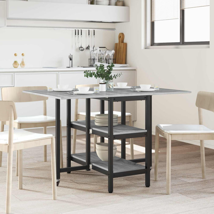 Masă de dining 122 x 80 x 76,5 cm Lemn prelucrat Sonoma gri - WALTI WALTI