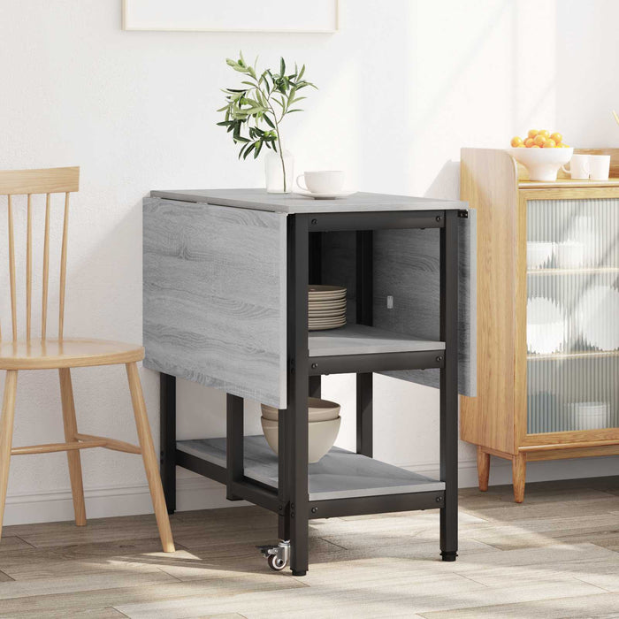 Masă de dining 122 x 80 x 76,5 cm Lemn prelucrat Sonoma gri - WALTI WALTI