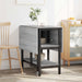 Masă de dining 122 x 80 x 76,5 cm Lemn prelucrat Sonoma gri - WALTI WALTI