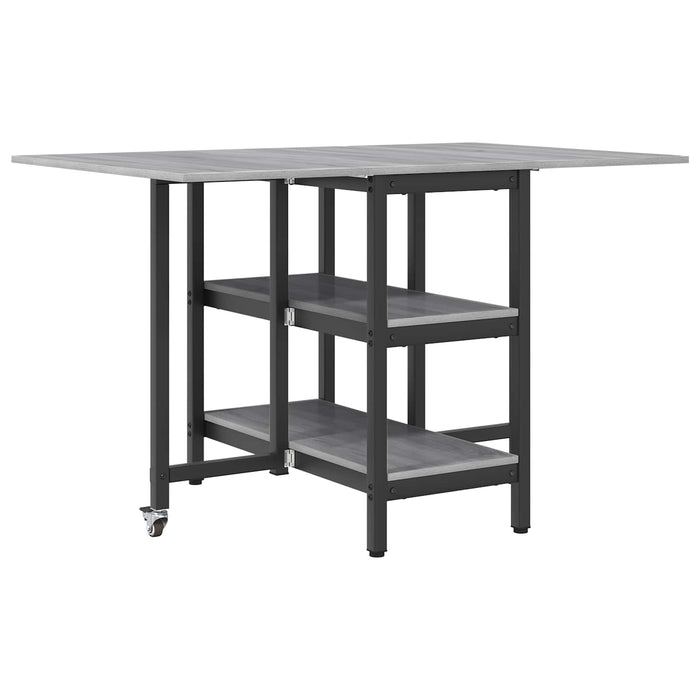 Masă de dining 122 x 80 x 76,5 cm Lemn prelucrat Sonoma gri - WALTI WALTI