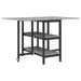 Masă de dining 122 x 80 x 76,5 cm Lemn prelucrat Sonoma gri - WALTI WALTI