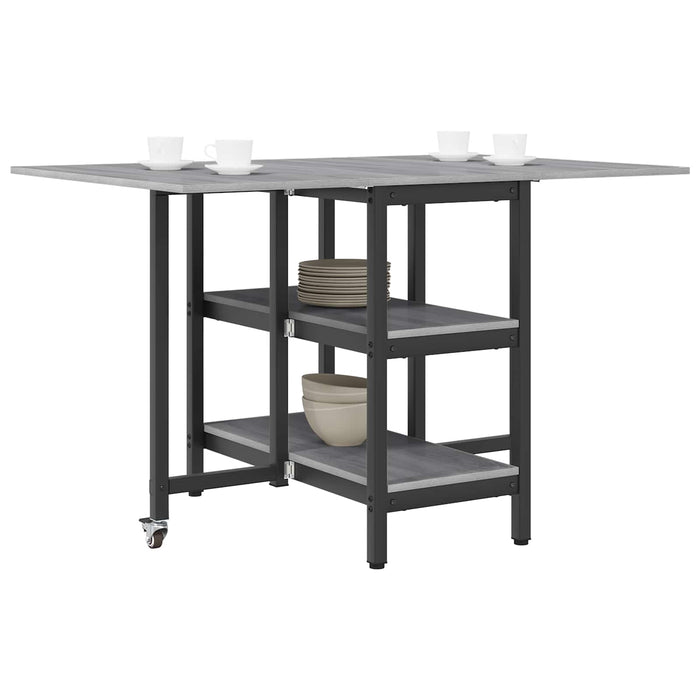 Masă de dining 122 x 80 x 76,5 cm Lemn prelucrat Sonoma gri - WALTI WALTI
