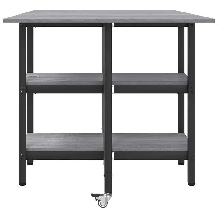 Masă de dining 122 x 80 x 76,5 cm Lemn prelucrat Sonoma gri - WALTI WALTI
