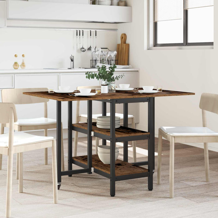 Masă de dining 122 x 80 x 76,5 cm Lemn prelucrat Lemn vechi - WALTI WALTI