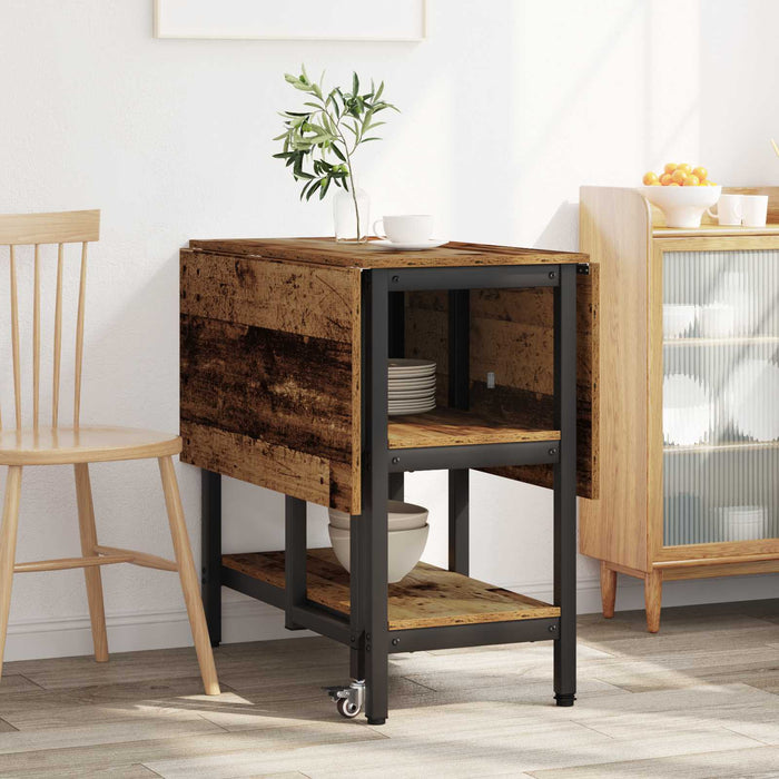 Masă de dining 122 x 80 x 76,5 cm Lemn prelucrat Lemn vechi - WALTI WALTI