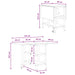 Masă de dining 122 x 80 x 76,5 cm Lemn prelucrat - WALTI WALTI