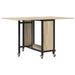 Masă de dining pliabilă cu rotițe 130 x 80 x 76,5 cm otel PB - WALTI WALTI