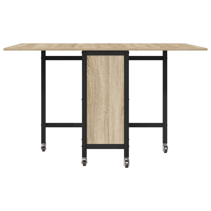 Masă de dining pliabilă cu rotițe 130 x 80 x 76,5 cm otel PB - WALTI WALTI