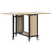 Masă de dining pliabilă cu rotițe 130 x 80 x 76,5 cm otel PB - WALTI WALTI
