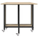 Masă de dining pliabilă cu rotițe 130 x 80 x 76,5 cm otel PB - WALTI WALTI